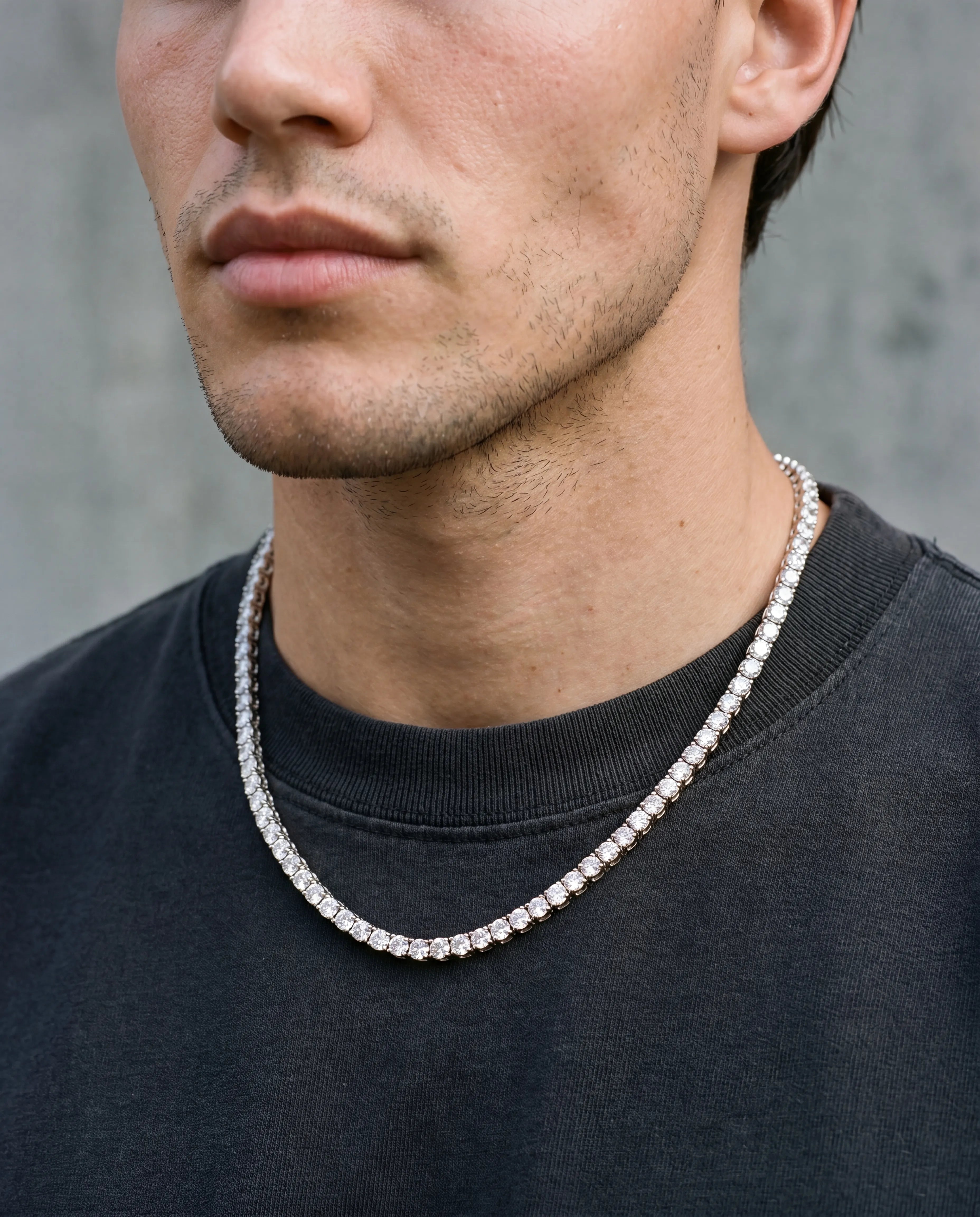 5MM TENNIS CHAIN - WHITE GOLD