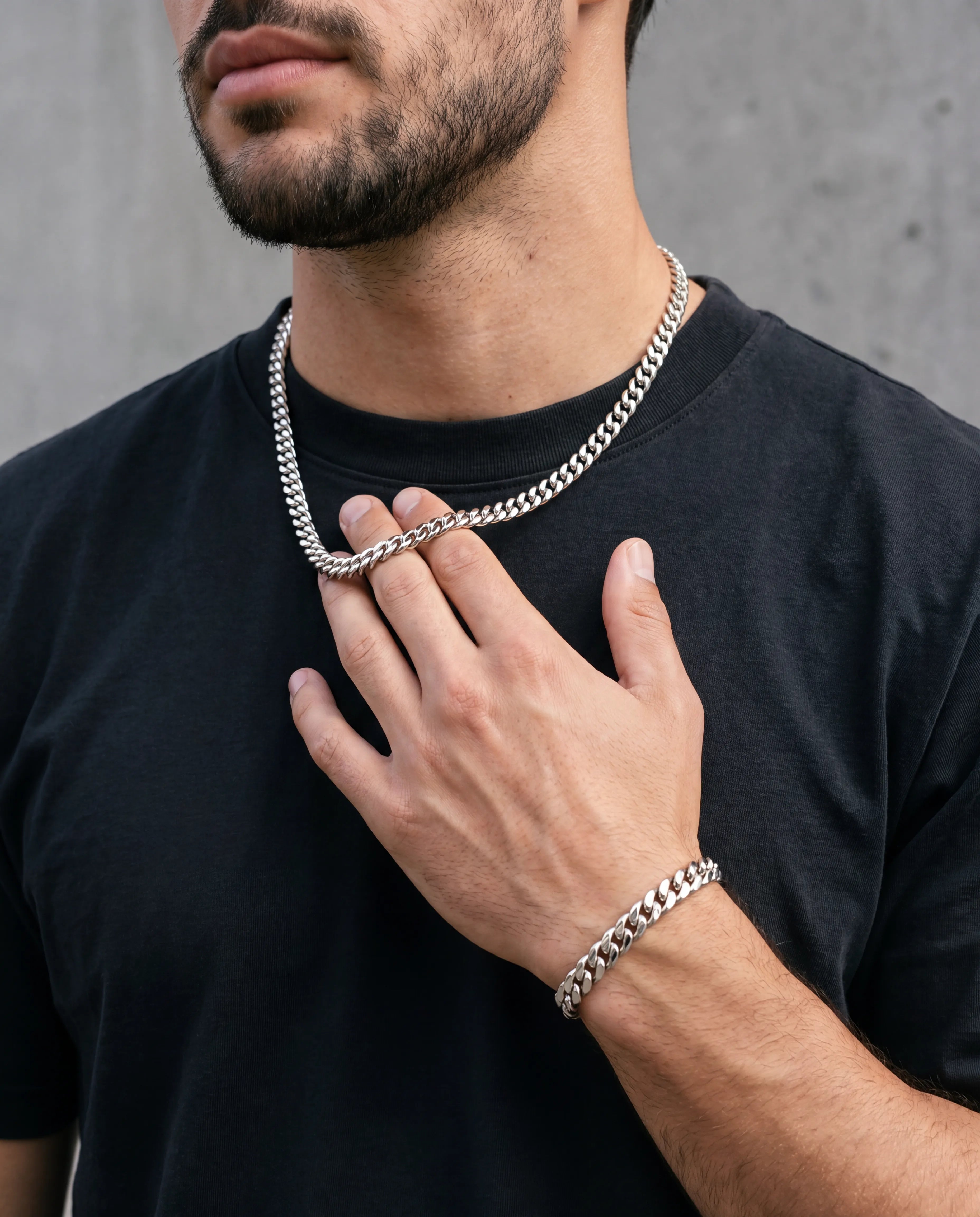 6MM CLEAN CUBAN BRACELET - WHITE GOLD