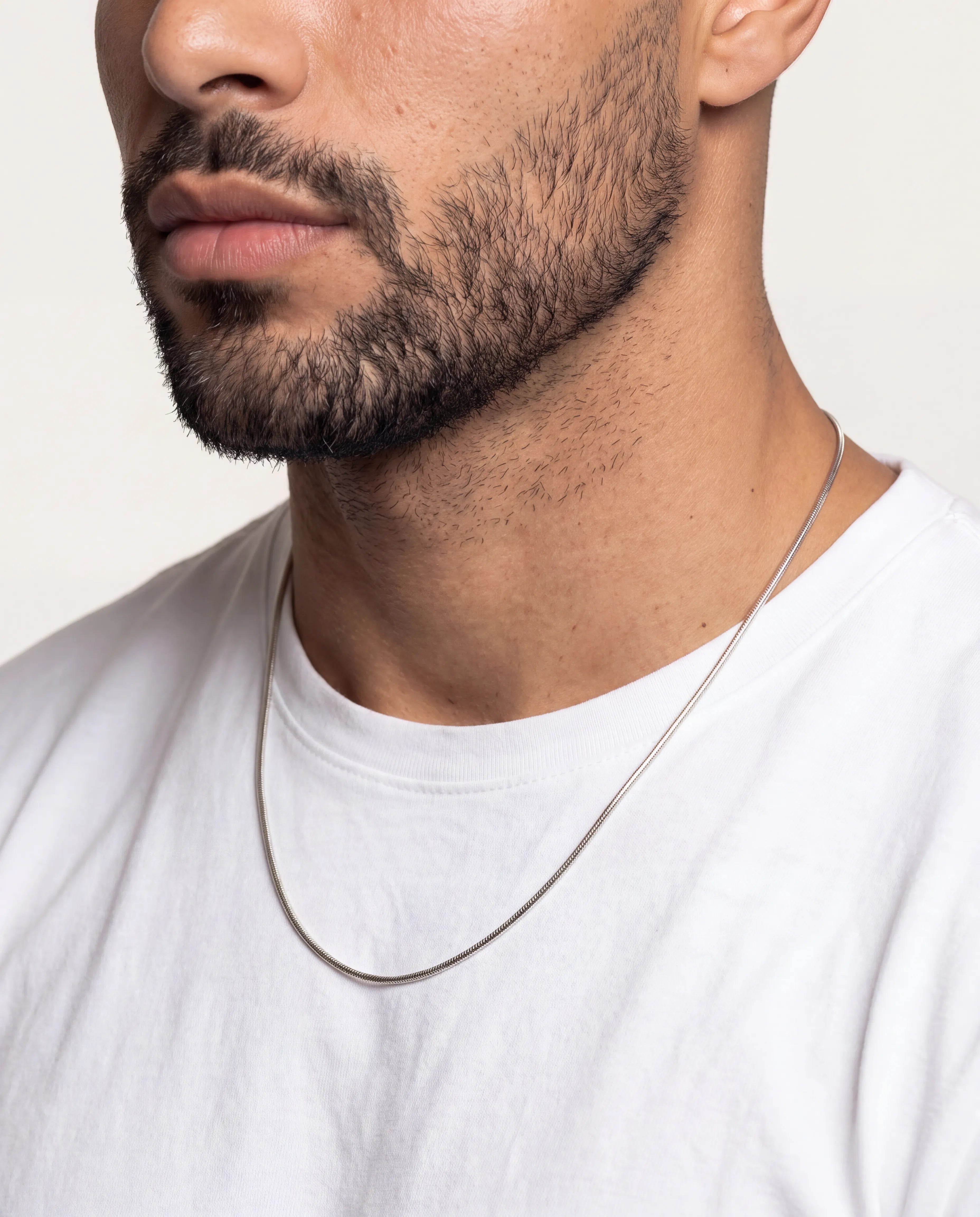 2MM SNAKE CHAIN - WHITE GOLD