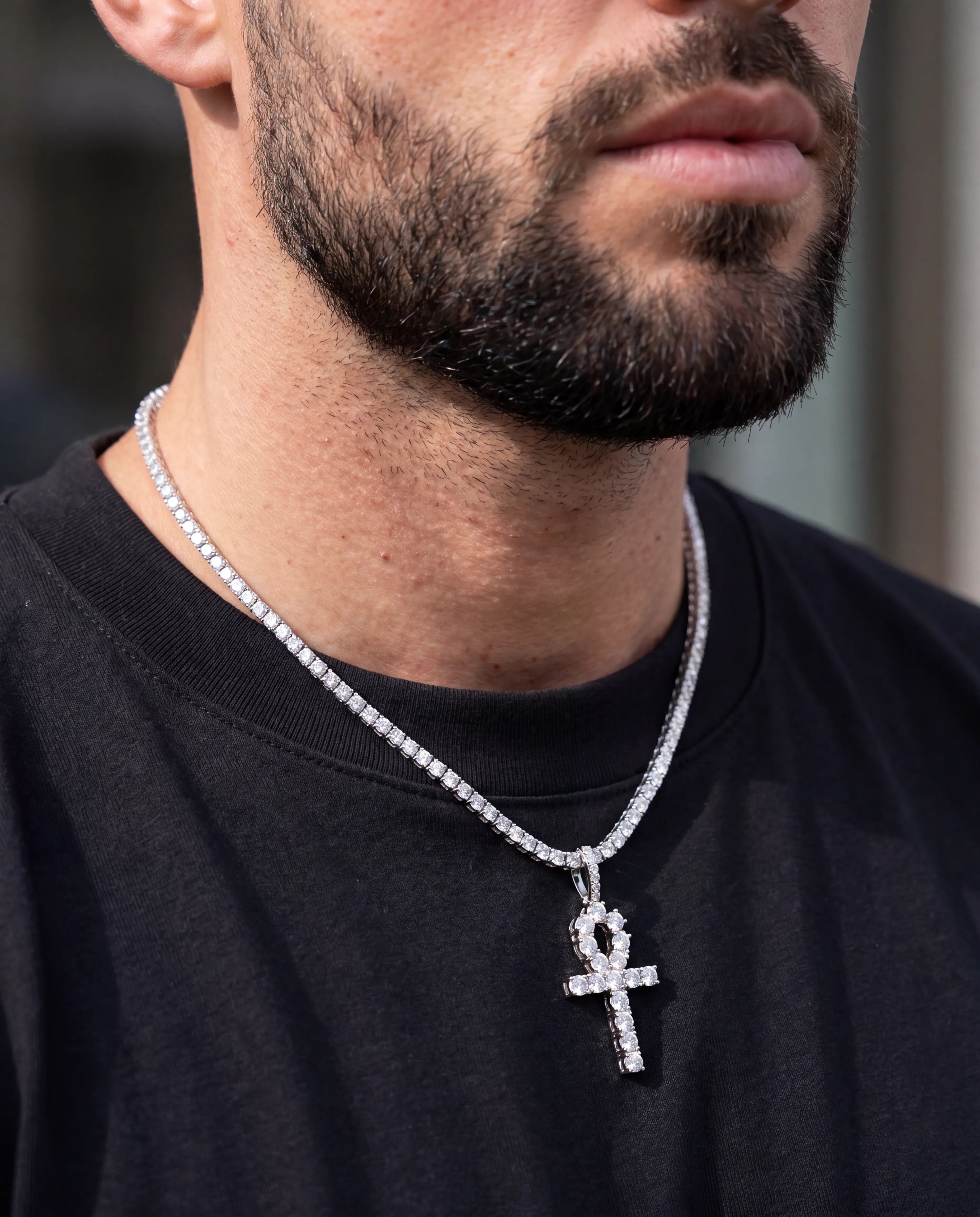 ANKH PENDANT - WHITE GOLD