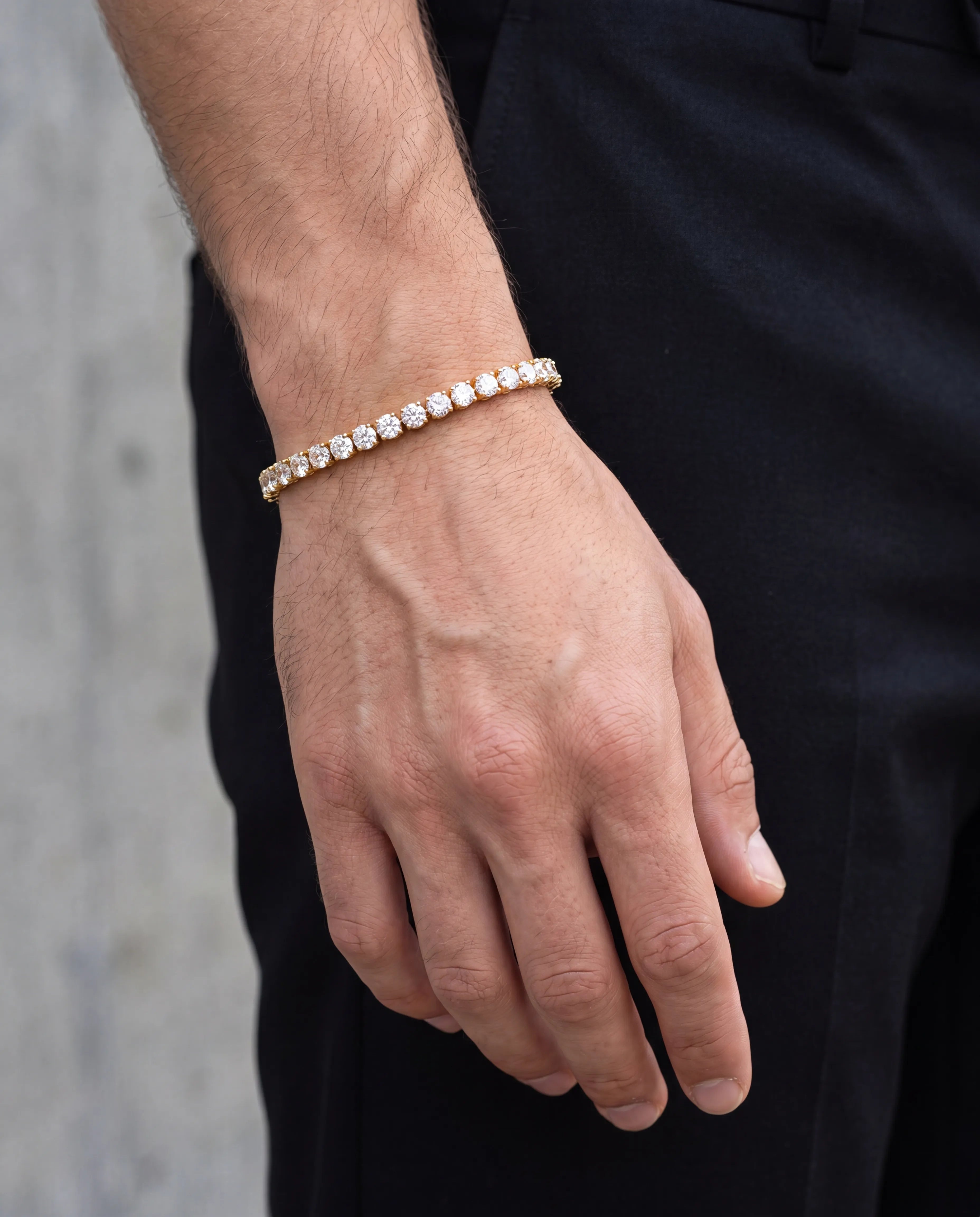 5MM TENNIS BRACELET - 18K GOLD