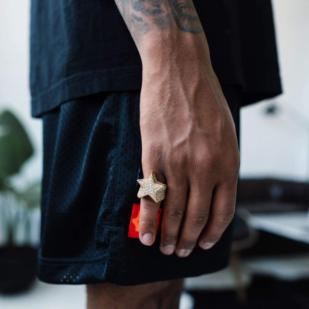 STAR DUST RING - 18K GOLD - SANTMEZ®