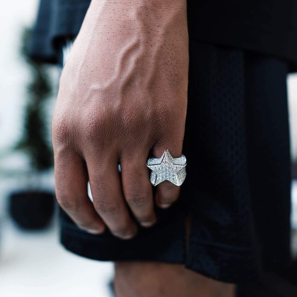STAR DUST RING - WHITE GOLD - SANTMEZ®